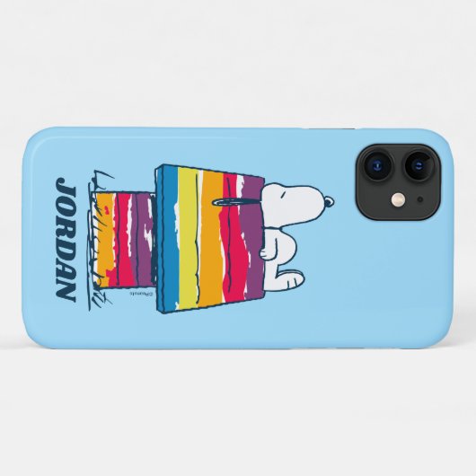Snoopy | Rainbow Dog House Case-Mate iPhone Hülle (Rückseite (Horizontal))