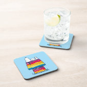 Snoopy | Rainbow Dog House Getränkeuntersetzer (Rechte Seite)