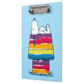 Snoopy | Rainbow Dog House Klemmbrett (Links)