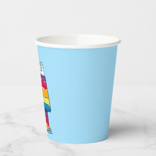 Snoopy | Rainbow Dog House Pappbecher (Links)