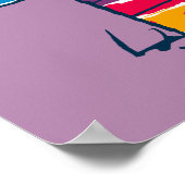 Snoopy | Rainbow Dog House Poster (Ecke)