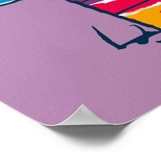 Snoopy | Rainbow Dog House Poster (Ecke)