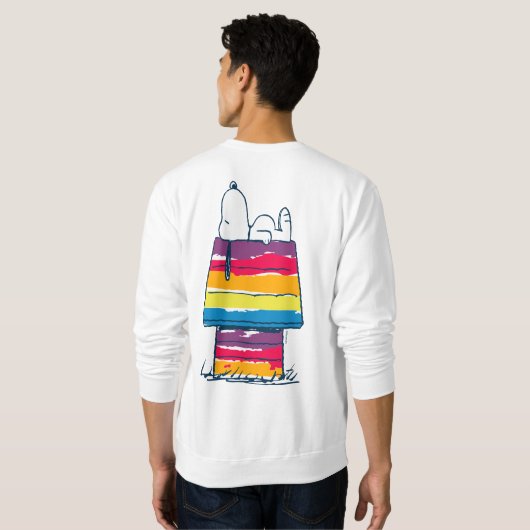 Snoopy | Rainbow Dog House Sweatshirt (Schwarz voll)