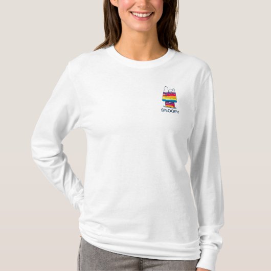 Snoopy | Rainbow Dog House T-Shirt (Vorderseite)