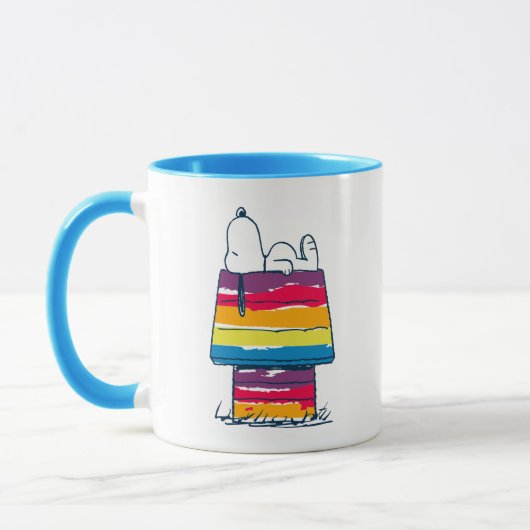Snoopy | Rainbow Dog House Tasse (Links)