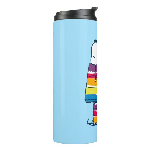 Snoopy | Rainbow Dog House Thermosbecher (Nach links gedreht)