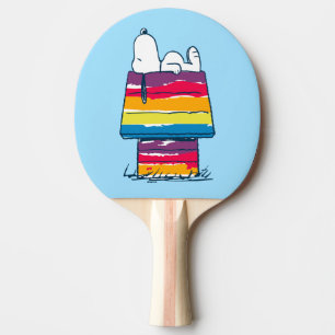 Snoopy Rainbow Dog House Tischtennis Schläger