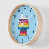 Snoopy | Rainbow Dog House Uhr (Winkel)
