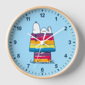 Snoopy | Rainbow Dog House Uhr (Vorderseite)