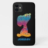 Snoopy Rainbow Graffiti Silhouette Case-Mate iPhone Hülle (Rückseite)