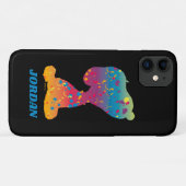 Snoopy Rainbow Graffiti Silhouette Case-Mate iPhone Hülle (Rückseite (Horizontal))