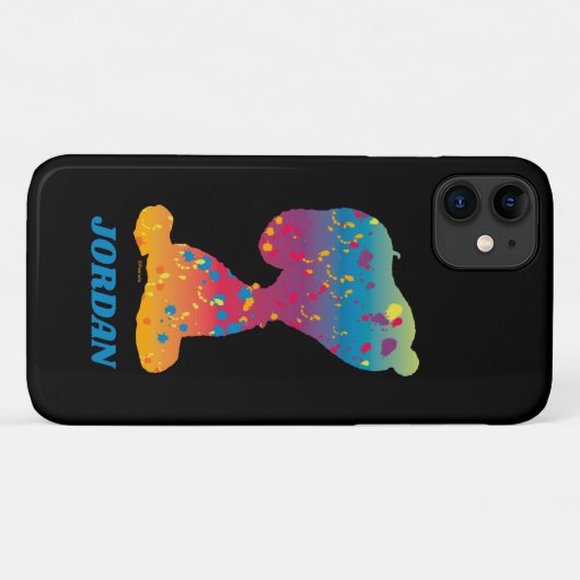 Snoopy Rainbow Graffiti Silhouette Case-Mate iPhone Hülle (Rückseite (Horizontal))