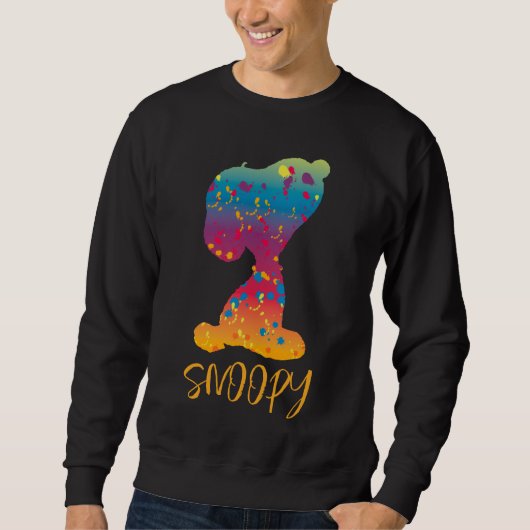 Snoopy Rainbow Graffiti Silhouette Sweatshirt (Vorderseite)