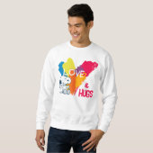 Snoopy | Rainbow Liebe Herz Sweatshirt (Vorne ganz)