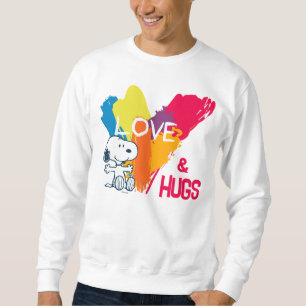 Snoopy Rainbow Liebe Herz Sweatshirt