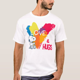 Snoopy   Rainbow Liebe Herz T-Shirt