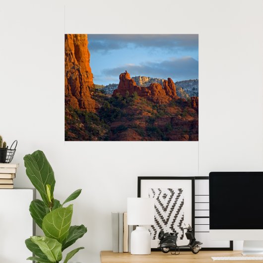 Snoopy Rock in Sedona 2203 Poster (Heimbüro)