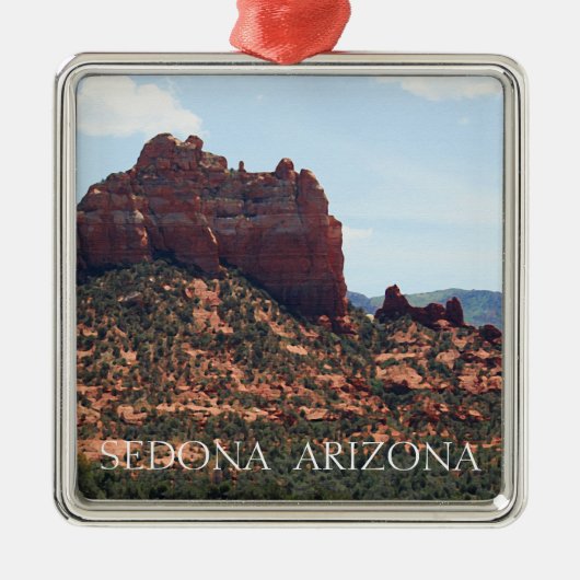 Snoopy Rock Silbernes Ornament (Vorne)