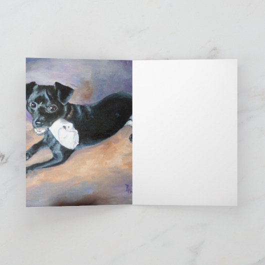 Snoopy schwarze karte (Innenseite)