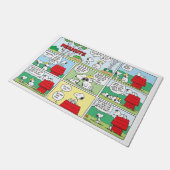 Snoopy & Seine Brüder Andy & Olaf Fußmatte (Schrägansicht)