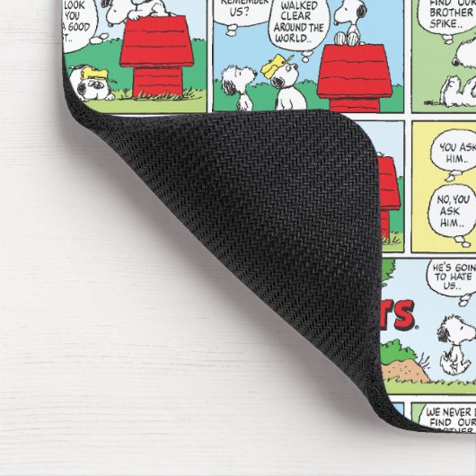 Snoopy & Seine Brüder Andy & Olaf Mousepad (Ecke)