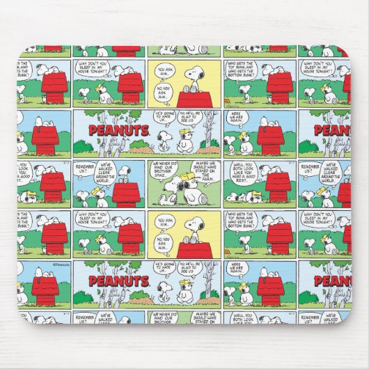 Snoopy & Seine Brüder Andy & Olaf Mousepad (Vorne)