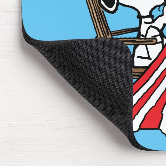 Snoopy Sewing 4. Juli Flagge Mousepad (Ecke)