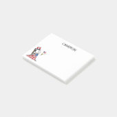 Snoopy Sewing 4. Juli Flagge Post-it Klebezettel (angewinkelt)