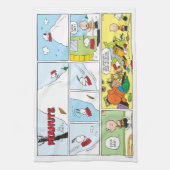 Snoopy Sled Riding Food Disc Geschirrtuch (Vertikal)