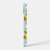 Snoopy Sled Riding Food Disc iPhone 15 Hülle (Linke Seite)