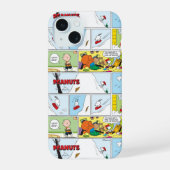 Snoopy Sled Riding Food Disc iPhone 15 Hülle (Rückseite)