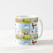 Snoopy Sled Riding Food Disc Kaffeetasse (VorderseiteRechts)