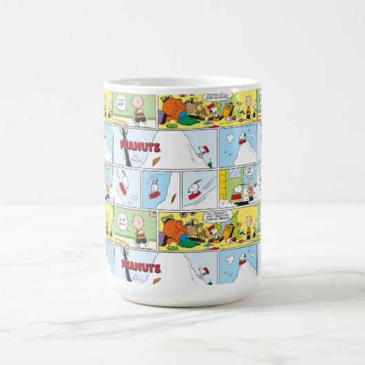 Snoopy Sled Riding Food Disc Kaffeetasse (Mittel)