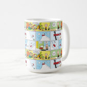 Snoopy Sled Riding Food Disc Kaffeetasse (VorderseiteRechts)
