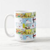 Snoopy Sled Riding Food Disc Kaffeetasse (Links)