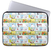 Snoopy Sled Riding Food Disc Laptopschutzhülle (Vorderseite)