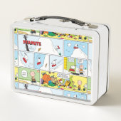 Snoopy Sled Riding Food Disc Metall Brotdose (Rückseite)