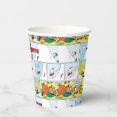 Snoopy Sled Riding Food Disc Pappbecher (Rechts)