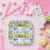 Snoopy Sled Riding Food Disc Pappteller (Party)