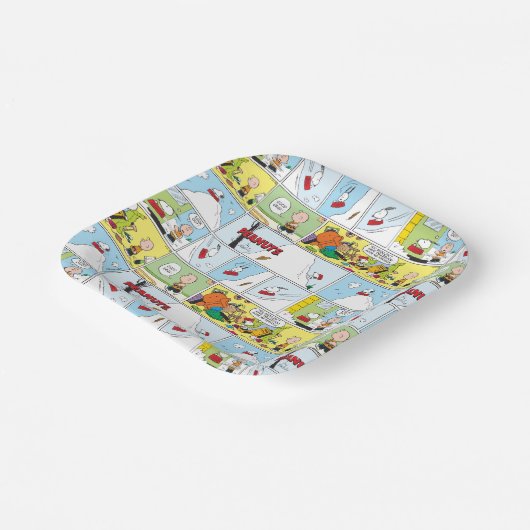 Snoopy Sled Riding Food Disc Pappteller (Gewinkelt)