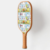 Snoopy Sled Riding Food Disc Pickleball Schläger (Links)