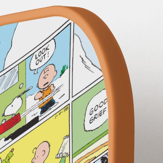 Snoopy Sled Riding Food Disc Pickleball Schläger (Linke Seite)