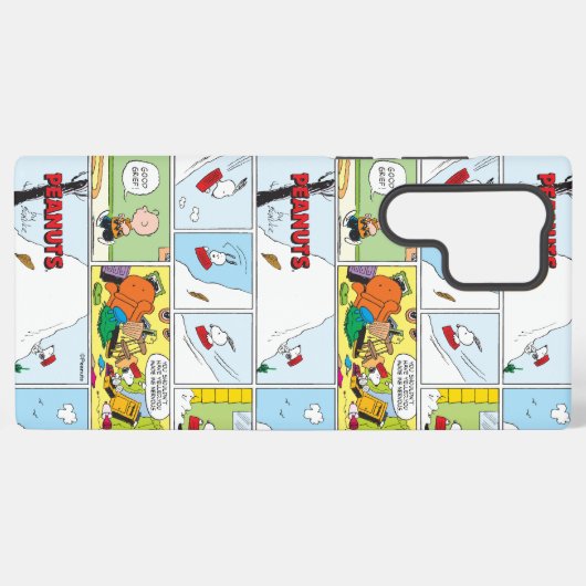 Snoopy Sled Riding Food Disc Samsung Galaxy Hülle (Rückseite (Horizontal))