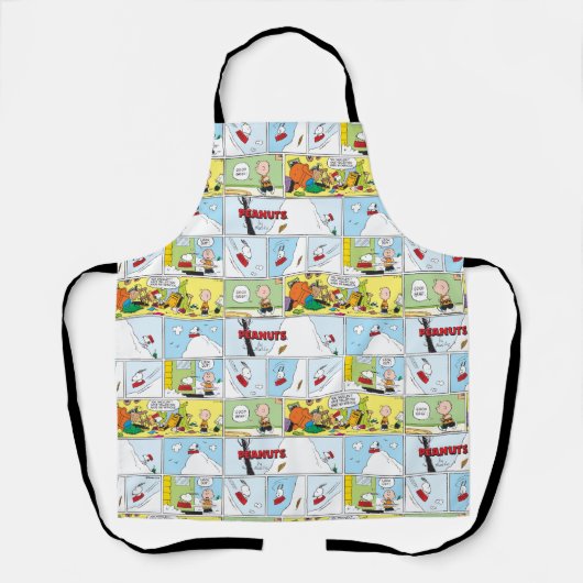 Snoopy Sled Riding Food Disc Schürze (Vorderseite)