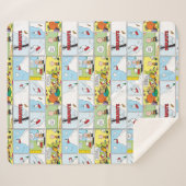 Snoopy Sled Riding Food Disc Sherpadecke (Vorderseite (Horizontal))