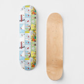 Snoopy Sled Riding Food Disc Skateboard (Vorderseite)