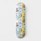 Snoopy Sled Riding Food Disc Skateboard (Vorderseite)