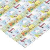 Snoopy Sled Riding Food Disc Tischdecke (Schrägansicht)