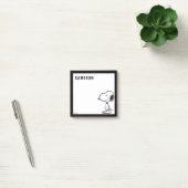 Snoopy Smile Giggle Laugh | Add Your Name Post-it Klebezettel (Büro)