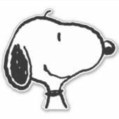 Snoopy Smile Giggle Laugh Aufkleber (Vorderseite)